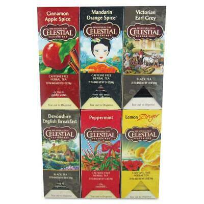 Tea, Six Assorted Flavors, 25 Bags/Box,