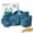 Blue, variant on Homienly 40-Piece Unbreakable Wheat Straw Dinnerwave Sets Plates and Bowls Sets for Kitchen, RV, Dorm, Lightweight Camping Dishes Set, Service for 8, Microwave and Dishwasher Safe Dish Sets (Multi)