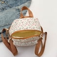 thumbnail image 4 of Mochila floral mochila pequeña mochila mochila para mujeres (marrón), 4 of 9