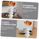 thumbnail image 2 of 10pcs Flower Extension Pole Plastic Flower Stems,Gold, 2 of 5