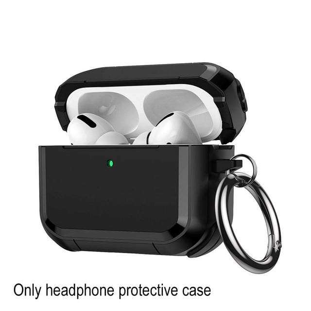Armor Protective Case For Airpods Pro 3, Hard Shell With Metal Carabiner, Wireless Charging