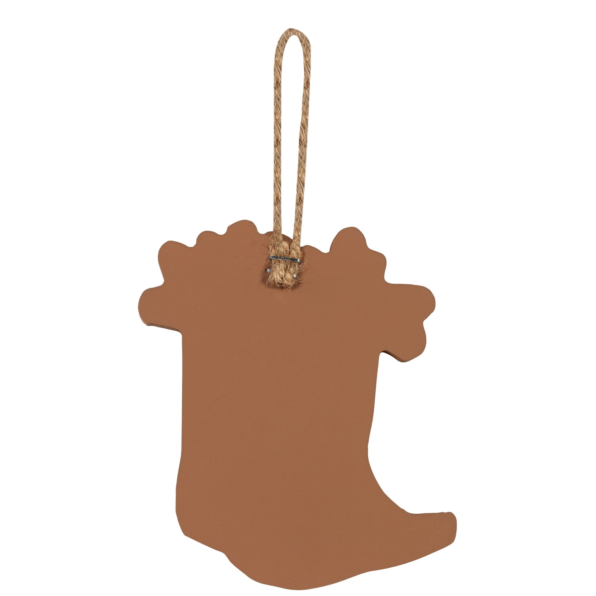 Brown/Red/Green Cowboy Boot Cut Out Christmas Ornament, by Holiday Time