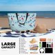 thumbnail image 5 of Easygdp Sailboats Anchors Bolsa de Viaje de Playa de Gran Capacidad, Bolsa Tote Perfecta para la Playa, Escapadas de Fin de Semana y Viajes, 5 of 7