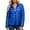 Blue, variant on Women's Lightweight Long Winter Puffy Coat Warm Down Jacket Outerwear With Stand Collar For Cold Weather