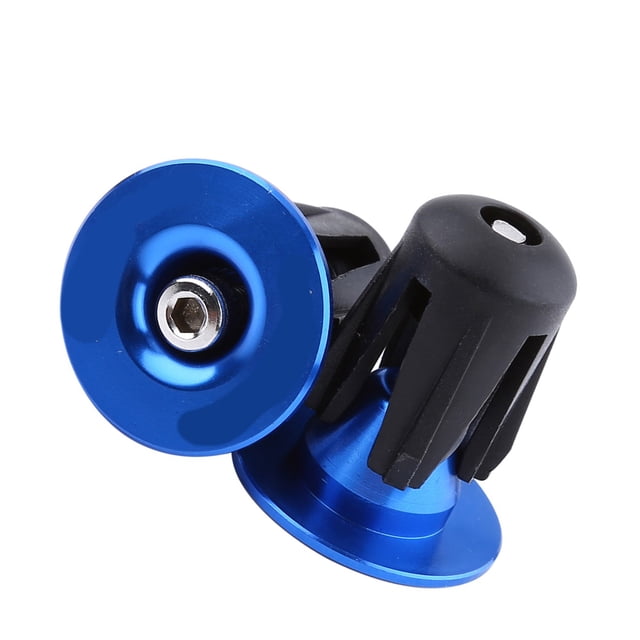 2pcs Bike Bar Caps,Durable Aluminum Alloy Plastic Bicycle Handlebars Bar Grips End Plugs Cycling Accessory