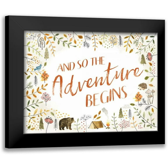 Marshall, Laura 14x12 Black Modern Framed Museum Art Print Titled - Woodland Whimsy I