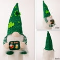 thumbnail image 5 of Luminous St. Patrick's Day Gnomes Plush Elf Decorations Handmade Saint Patty's Day Scandinavian Tomte Swedish Nisse for Irish Lucky Day Home Table Ornaments, 5 of 12