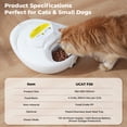 thumbnail image 3 of UBPET Smart Automatic Cat Feeder, App Control Dual Temp Cooling & Heating, Wet/Dry/Raw Food, 24H Fresh, 4-Grid Tray, Anti-Pinch, for Cats & Small Dogs 4.4-22 lbs, 3 of 8