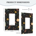 thumbnail image 5 of ZICANCN Outlet Covers Wall Plate, Moths Leaves Seamless Floral Light Switch Cover Decorative, Duplex Toggle Combo 1-Gang, 5 of 9
