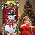 thumbnail image 6 of Taicans Christmas Snowman Door Cover,Waterproof Holiday Decor,Reusable Christmas Door Cover,Christmas Door Decorations,Christmas Door Coverings,35.4in x 70.8in ‌, 6 of 7