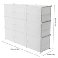 thumbnail image 2 of FETCOI Shoe Rack Shoe Storage Shelf Organizer Shoe Cabinet Shoes Storing 36 Pair Shoes, 2 of 12