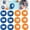 12pcs Orange+Blue, variant on CELNNCOE Pet Hair Remover for Laundry,Lint Remover Washing Balls Reusable Pet Hair Catcher, Hair Cleaning Ball,Washing Machine Hair Catcher Dryer Balls for Clothing Dog Cat Pet Fur Remover,9Pcs Bule