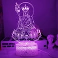 thumbnail image 4 of relayinert Sad Night Lamp Amitabha Buddha's Night Buddha front Lamp Colorful, 4 of 5