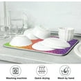 thumbnail image 6 of FREEAMG Glitter Magic Rainbow Dish Drying Mat Microfiber Absorbent Drying Pad Heat Resistant Kitchen Island Protector Mother's Day Birthday Gift 18"× 24", 6 of 6