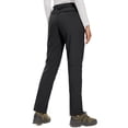 thumbnail image 3 of TACVASEN Women's Fleece Lined Hiking Ski Pants Waterproof Insulated Softshell Pants Outdoor Insulated Warm Pants Black L, 3 of 6