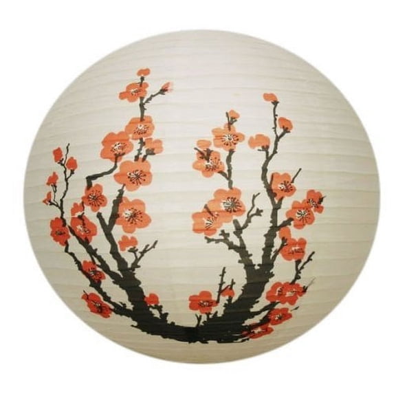 Round Paper Lantern Floral Design LAN013