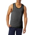 thumbnail image 1 of Hat and Beyond Basic Sportswear Sleeveless Athletic Muscle Jersey Tank Top with Contrast Binding, 1 of 6