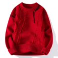 thumbnail image 1 of Chandails Chauds Automne Hiver pour Hommes Mode Col Roulé Patchwork Pulls Nouveaux Vêtements de Rue Coréens Pull Décontracté pour Hommes, 1 of 5