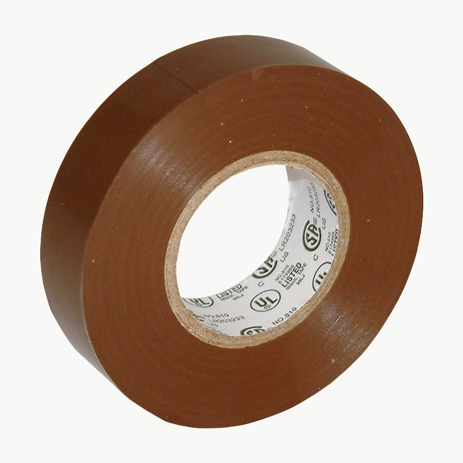 JVCC ETape Colored Electrical Tape 3/4 in x 66 ft. (Brown)