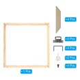 thumbnail image 3 of Unique Bargains Canvas Stretcher Bars Kit, 8x8 Inch Rectangle Solid Wood Frame for Paint, Prints, Oil Paintings, Wood Color, 3 of 5