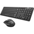 thumbnail image 1 of Arteck Universal Multi-Device Bluetooth Keyboard and Mouse Full Size Wireless Bluetooth Keyboard and Ergonomic Mouse Set for Windows, iOS, Android, Compute, 1 of 7
