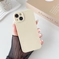 thumbnail image 2 of Designed for iPhone 14 Case,Simple Cute Candy Colorful Case for Girls Women,Soft Slim TPU Bumper Shockproof Protective Cover for iPhone 14,6.1 inch-Beige, 2 of 6