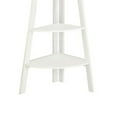 thumbnail image 4 of Furniture of America Lyss Contemporary 5 Tier Wooden Corner Ladder Shelf, White, 4 of 6