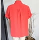 thumbnail image 2 of Blusa con cuello vuelto, blusa con cuello vuelto, blusa de botonadura sencilla, blusa de manga corta, experiencia incomparable, 2 of 3