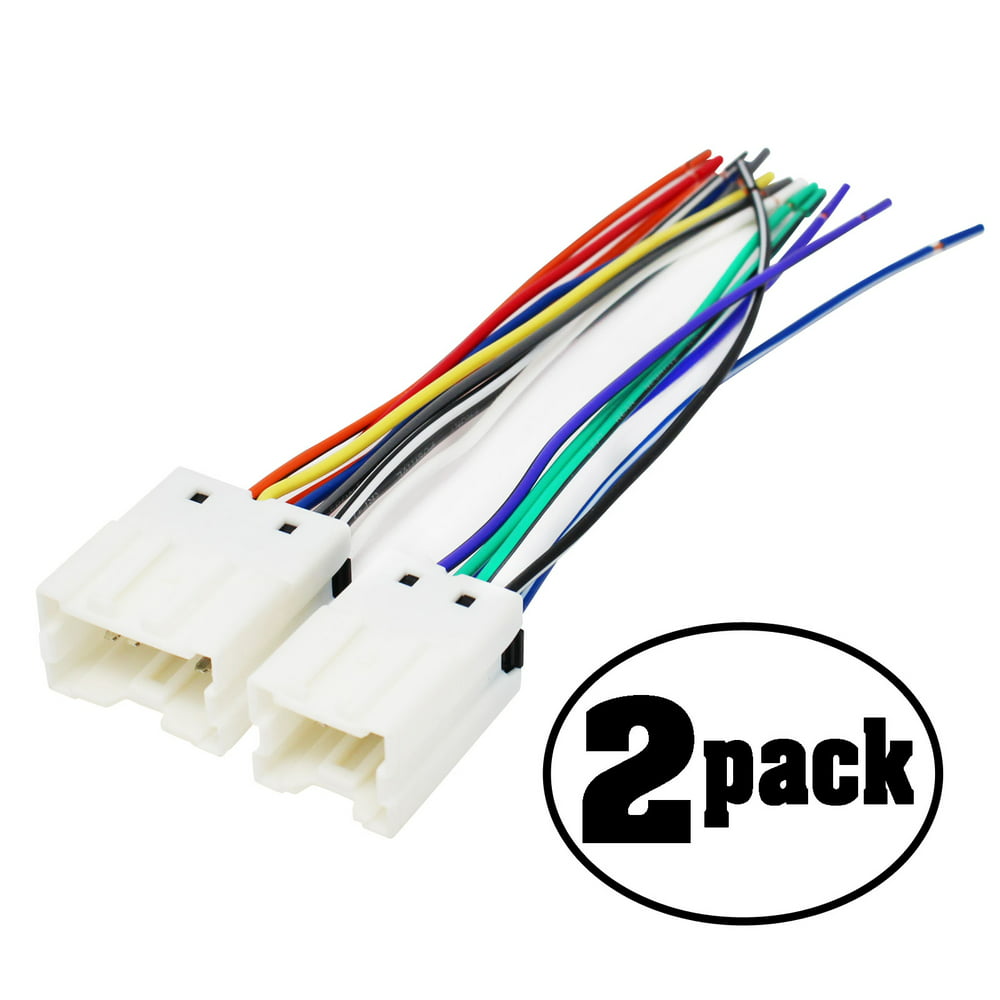 2-Pack Replacement Radio Wiring Harness for 2000 Nissan Pathfinder LE