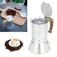 thumbnail image 3 of Moka Pot Estufa Profesional Cafetera Estufa Estilo Europeo Italiano Cubano Espresso Brewing Maker para Viajes en Casa ANGGREK Otros, 3 of 8