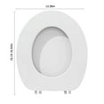 thumbnail image 3 of Fufafayo under $5 Toilet Seat, Soft Vinyl Toilet Cover with Comfort Foam, Elongated Toilet Bowl Seat with Easy Installation, Standard Size Toilet Seat Replacement for Bathroom, Restroom, Powder Room, 3 of 7