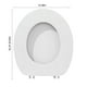 thumbnail image 3 of Asiento de Inodoro Alargado de Vinilo Acolchado con Espuma Cómoda - Funda, Blanco MNFD, 3 of 7