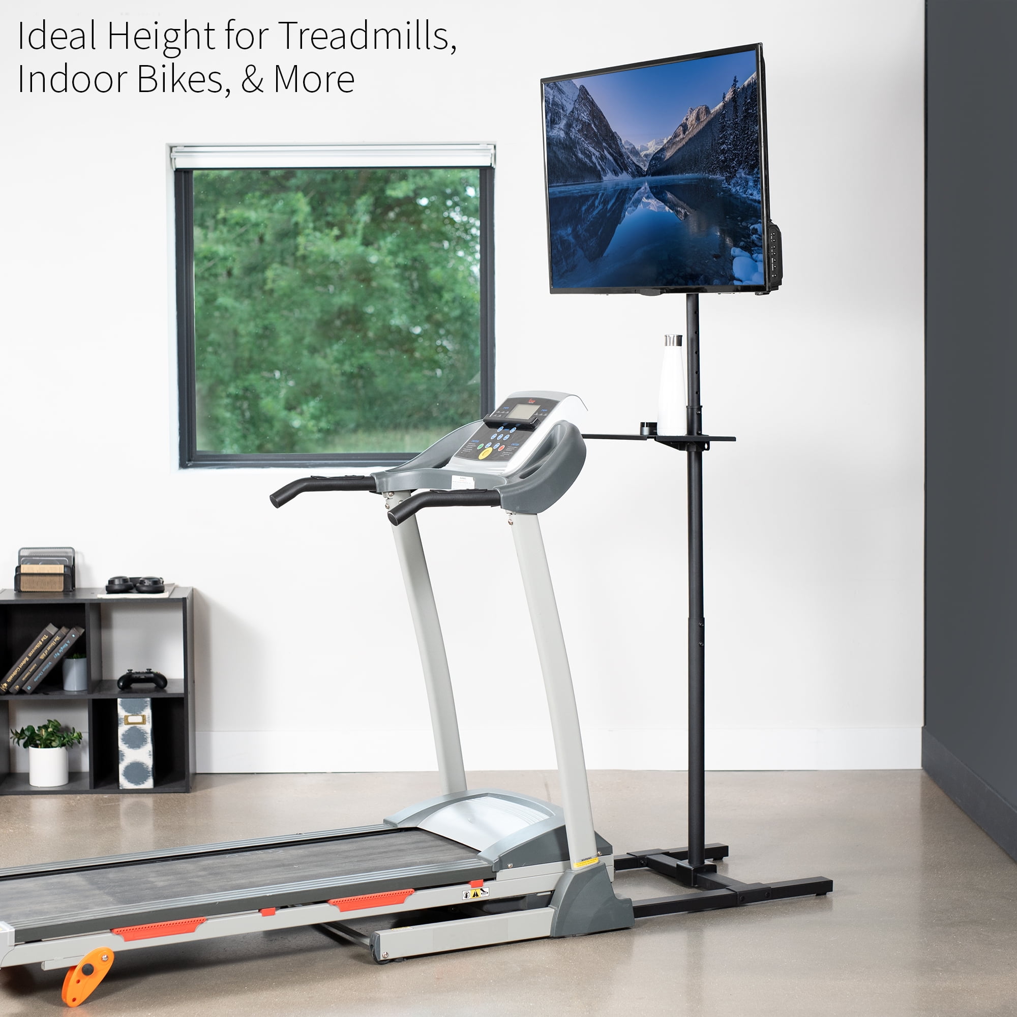 VIVO Extra Tall TV Floor Stand for 13" to 50" Screens, Adjustable Mount w/ Shelf