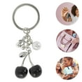 thumbnail image 3 of Unique Bargains 1 Pc Stylish Cherry Handbag Charms Keychains Bag Accessories Silver Tone Black, 3 of 5