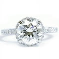 thumbnail image 2 of Pompeii 2 1/2ct Halo Diamond Engagement Ring 14K White Gold (G/H,SI2-I1), 2 of 3