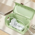 thumbnail image 6 of Storage Box, Cable Management Box, Large Capacity Power Strip Organizer for Electronics Accessories, Desktop Shielding Storage Container with Sturdy Interior, 6 of 7