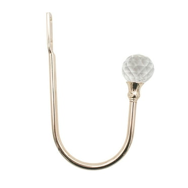 Door Towel Rack Curtain Alloy U Shaped Crystal Wall Hook Electro Galvanized Curtain Hook