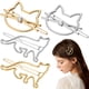 thumbnail image 1 of 4 pinzas para el pelo con forma de gato, pasadores metálicos para el pelo, pinzas para el flequillo para mujeres y niñas., 1 of 5