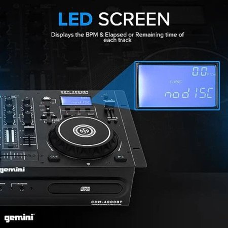 ジェミナイ オールインワンCDJコンソール GEMINI CDM-4000BT 返品種別A