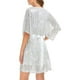 thumbnail image 2 of Gibobby Vestido de noche mujer Vestido de lentejuelas de corte holgado con mangas con aberturas de fiesta Mini vestido corto informal(Plata de plata,CH), 2 of 4