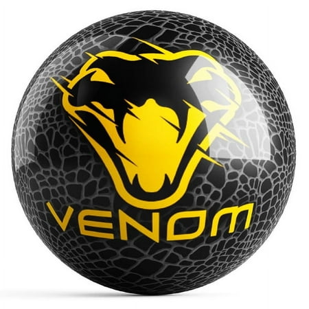 Motiv Venom Polyester Undrilled Bowling Ball Black/Gold