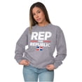 thumbnail image 3 of Dominicana Rep the Republic Cool Flag Sweatshirt for Men or Women Brisco Brands S, 3 of 5