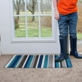 thumbnail image 5 of RITZ Striped Tufted Indoor Outdoor Floor Mat, Blue, 5 of 6
