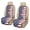 American Flag Splash, variant on COEQINE Quilted Front Seat Covers for Cars 2 Pack, Decorative Soft Captain Chair Seat Cover Fit Four Seasons, Easy Install Pet Car Seat Cover, Paw Colorful Wood Grain