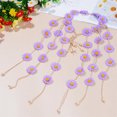 thumbnail image 5 of GIXUSIL 2 Pcs Sunflower Headpiece, Flower Hippie Headband, Summer Sunflower Headband, Adjust Flower Headpiece for Costume Headwear Hair Accessories (Beige, Purple), 5 of 7