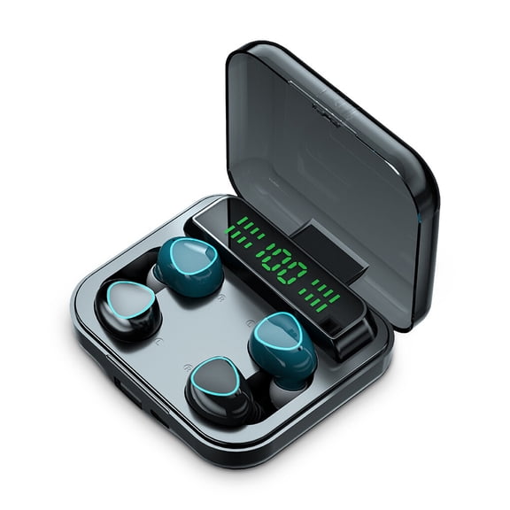 Injueey Auriculares Pantalla inalámbrica Auriculares deportivos Manos libres Reducción de ruido Auriculares estéreo Compatible con Bluetooth Cables de audio/vídeo