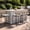 4 beige stools, variant on Crestlive Products Outdoor Bar Stools Set of 2, 26" Counter Height Stackable Modern Patio Bar Chairs with Rattan Back and Metal Frame, for Garden Deck Pool Backyard