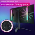 thumbnail image 2 of KAIYANG LIXINCORDA ZM-021 - Juego de 2 luces RGB de ambiente inteligente para escritorio, dormitorio, TV, juegos (enchufe estadounidense azul, multicolor), 2 of 5