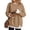 204#Khaki, variant on Women Crewneck Sweatshirts Long Sleeve Loose Fit Fall Pullover Tops | Faux Layered, Drop Shoulder, Chic Clothes Sky Blue S