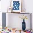 thumbnail image 2 of SAFAVIEH Huck Modern Style Clear/Gray Glass Console Table (53 in. W x 13.8 in. D x 29.5 in. H), 2 of 9